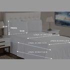 Jogo Lençol 4 Peças 400 Fios Ponto Palito Casa Dona