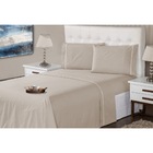 Jogo Lençol 4 Peças 400 Fios Ponto Palito Casa Dona