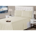 Jogo Lençol 4 Peças Casal 400 Fios Bege Ponto Palito Casa Dona
