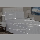 Jogo Lençol 4 Peças Casal 400 Fios Ponto Palito Casa Dona