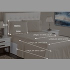 Jogo Lençol 4 Peças King 400 Fios Ponto Palito Casa Dona