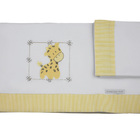 Jogo Lençol Berço 100% Malha 3 Peças Enxoval Bebê Estampa Gir