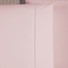 Jogo Lençol Casal 3 Pçs Micropercal 300 Fios Com Elástico Rosê