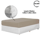 Jogo Lençol Casal 400 Fios 4 Peças - Cáqui