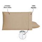 Jogo Lençol Casal 400 Fios 4 Peças - Cáqui