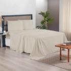 Jogo Lençol Casal 4 Pçs Micropercal 300 Fios Ponto Palito Cáq