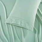 Jogo Lençol Casal Amore Bordado 4pç 100% Poliéster - Verde