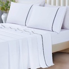 Jogo Lençol Casal Blush Guipir 4pç 100% Poliéster - Branco