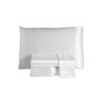 Jogo Lençol Casal Cetim Charmous 4pç 100% Poliéster - Branco