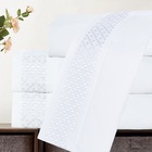 Jogo Lençol Casal Elegance Bordado 4pç 100% Poliéster - Branco