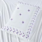 Jogo Lençol Casal Flores Bordado 4pç 100% Poliéster - M_lil