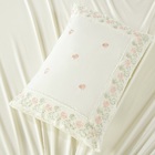 Jogo Lençol Casal Flores Bordado 4pç 100% Poliéster - Rosas