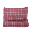 Jogo Lençol Casal Grid 3 Peças Percal 200 Fios Com Elástico R