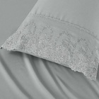 Jogo Lençol Casal Jade Bordado Inglês 4pç 100% Poliéster - Ci