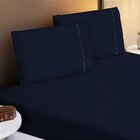 Jogo Lençol Casal King 3 Peças 400 Fios Toque Macio Azul