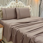 Jogo Lençol Casal Lenny Guipir 4 Pçs Chocolat