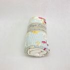 Jogo Lençol Casal Malha - Branco Geométrico