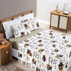 Jogo Lençol Casal Malha Milly 4pç 100% Algodão - Avela