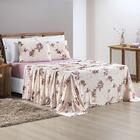 Jogo Lençol Casal Malha Milly 4pç 100% Algodão - Rosé