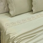 Jogo Lençol Casal Passione Bordado Inglês 4pç 100% Poliéster