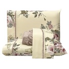 Jogo Lençol Casal Primor 4pç 100% Poliéster - Flo_ros