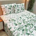 Jogo Lençol Casal Primor 4pç 100% Poliéster - Flo_verd