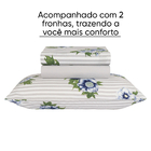 Jogo Lençol Estampado Microfibra Cama Queen Greta-florido