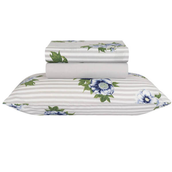 Jogo Lençol Estampado Microfibra Cama Queen Greta-florido