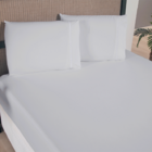 Jogo Lençol King 3 Pçs Micropercal 300 Fios Com Elástico Cinza