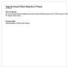 Jogo Lençol King Azul Liso Com 2 Fronhas Tecido Microfibra 17