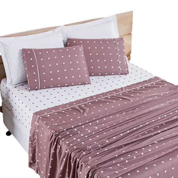 Jogo Lençol King Balls Micropercal 200fios 4pç 100% Poliéster