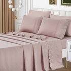 Jogo Lençol King Jade Bordado Inglês 4pç 100% Poliéster - Malv