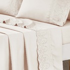 Jogo Lençol King Jade Bordado Inglês 4pç 100% Poliéster - Per