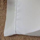 Jogo Lençol King Laura 3 Pçs Percal 200 Fios Elástico Branco