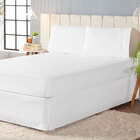 Jogo Lençol King Laura 3 Pçs Percal 200 Fios Elástico Branco