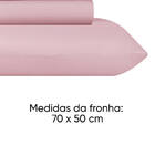 Jogo Lençol Microfibra Cama Solteiro Duplo Paco Milano Rosa