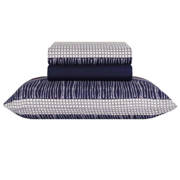 Jogo Lençol Microfibra Duplo Estampado Cama Solteiro Logan