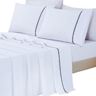 Jogo Lençol Queen Blush Guipir 4pç 100% Poliéster - Branco