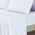 Jogo Lençol Queen Jade Bordado Inglês 4pç 100% Poliéster - Br