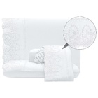 Jogo Lençol Queen Jade Bordado Inglês 4pç 100% Poliéster - Br