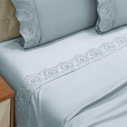 Jogo Lençol Queen Passione Bordado Inglês 4pç 100% Poliéster
