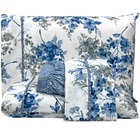 Jogo Lençol Queen Primor 4pç 100% Poliéster - Flo-azu