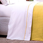 Jogo Lençol Solteiro Branco Liso Com Viés 3 Peças 100% Algodão