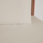 Jogo Lençol Solteiro Elástico Micropercal 300 Fios Cáqui