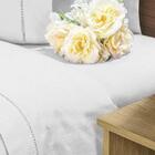 Jogo Lençol Solteiro King Algodão Branco