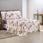 Jogo Lençol Solteiro Malha Milly 3 Pçs Rosé