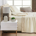 Jogo Lençol Supreme Casal 04 Peças 400 Fios - Vinilla - 100%