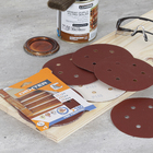 Jogo de Lixa para Máquina Roto Orbital Madeira Grão 180 150mm 5 unidades Dexter