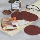 Jogo de Lixa para Máquina Roto Orbital Madeira Grão 40 150mm 5 unidades Dexter