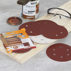 Jogo de Lixa para Máquina Roto Orbital Madeira Grão 80 150mm 5 unidades Dexter